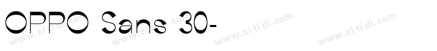 OPPO Sans 30字体转换